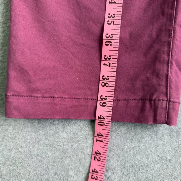 Stoic Women’s Size 6 High‑Rise Burgundy Utility Pants 98% Cotton Stretch Pockets - Picture 14 of 14